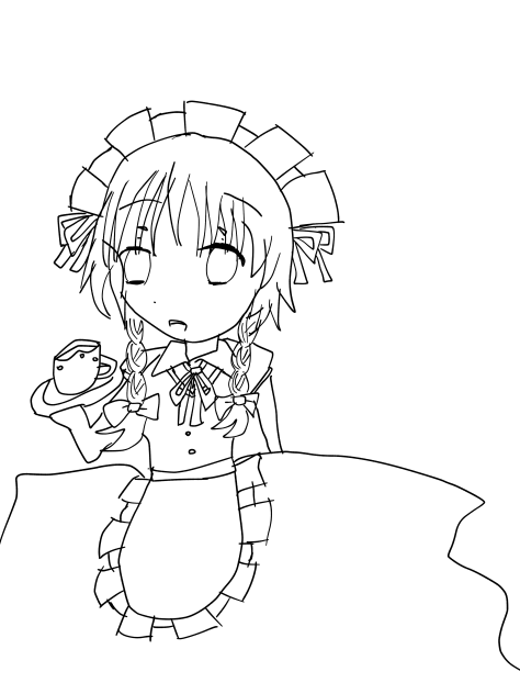 咲夜さん塗り絵!!