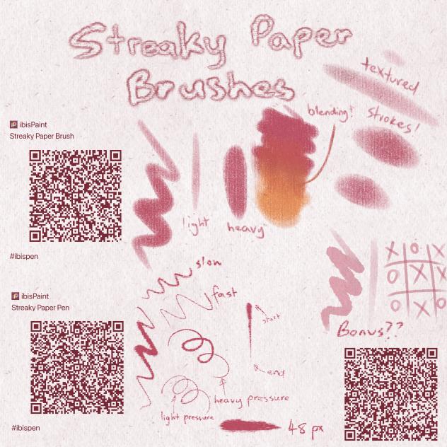Streaky Paper Brushes