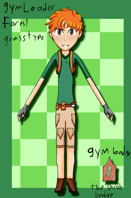 The grass gym leader for my region