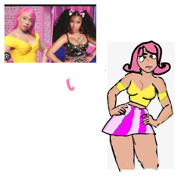 I drew ice spice I used a base