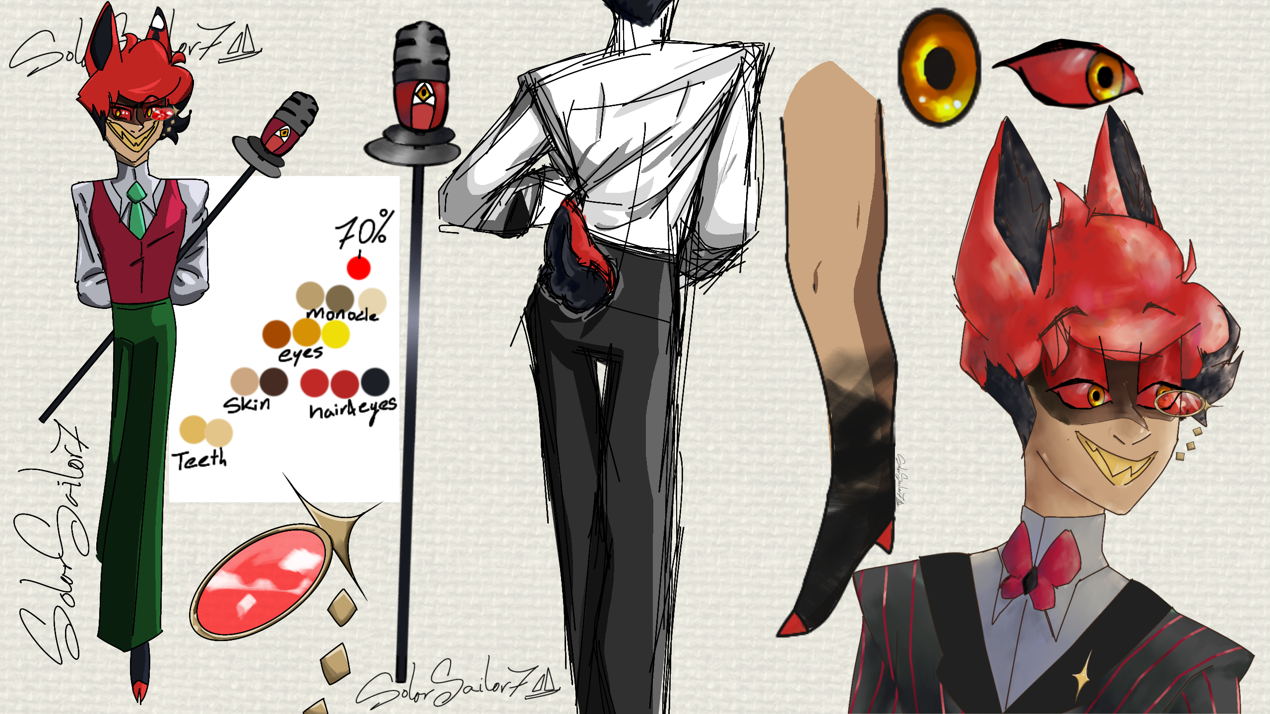 Alastor Redesign Reference - ibisPaint