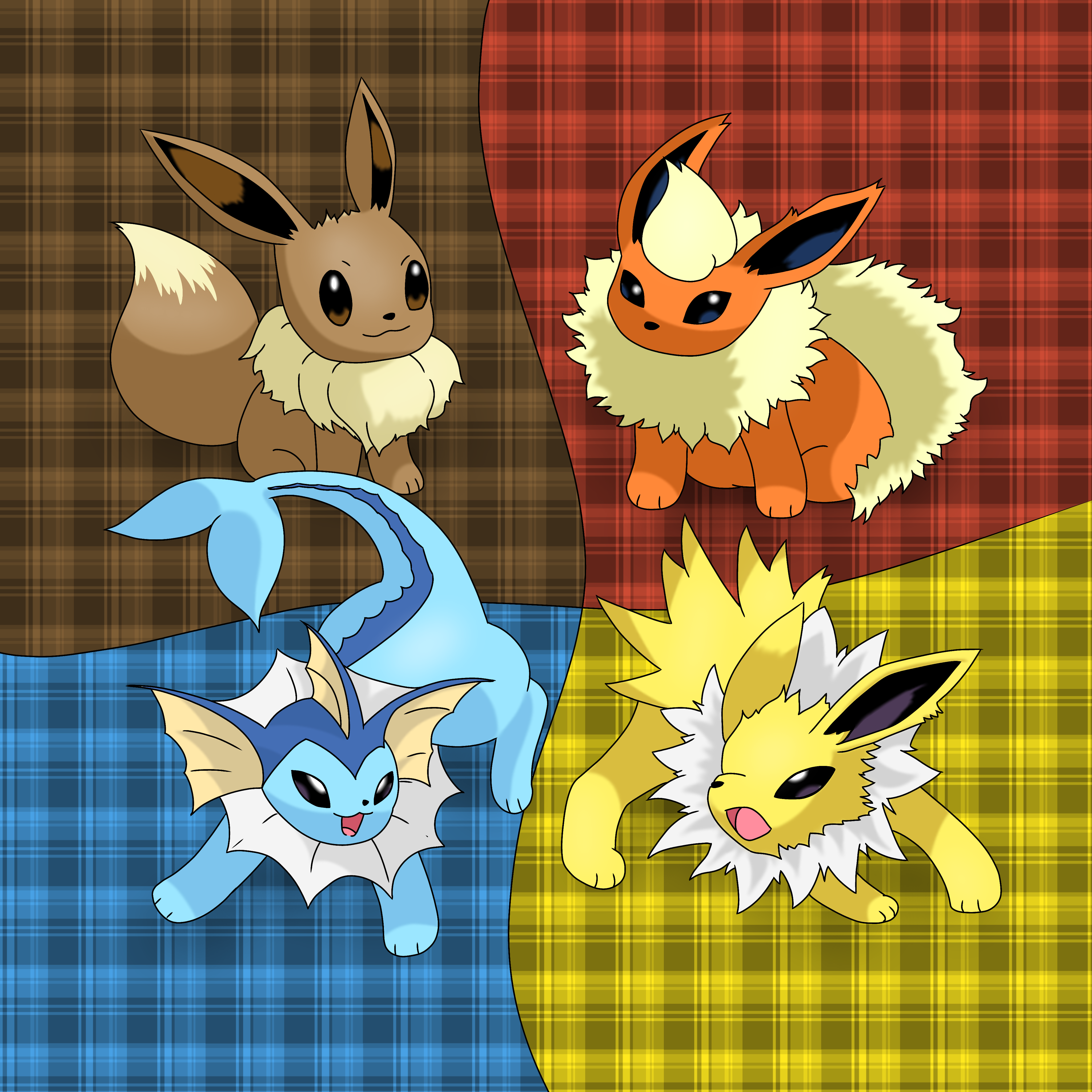 Eevee evolutions - ibisPaint