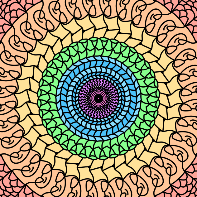 Rainbow spiral
