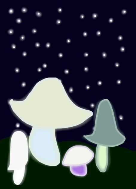 Colorblind art challenge! Mushroom ed