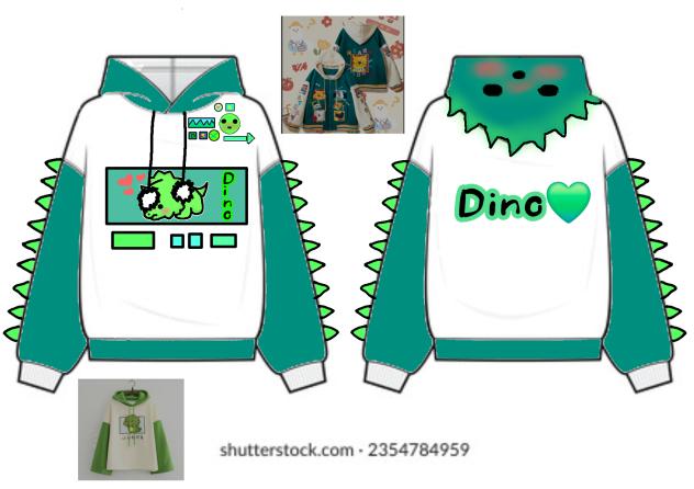 Dino hoodie