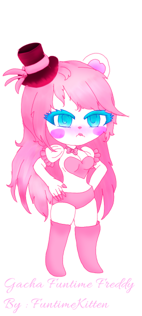 I Redrew My Gacha Oc Funtime Freddy  FtK