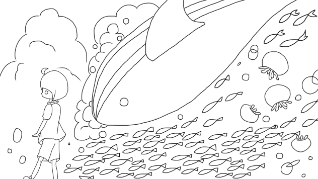 線画  的な。
