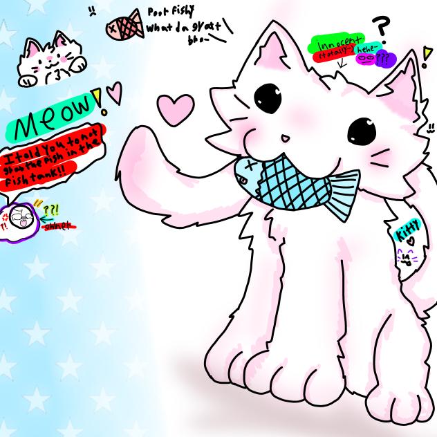 Silly Cat Doodle ₍⸍⸌̣ʷ̣̫⸍̣⸌₎ (Lazy TwT)