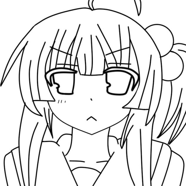 女の子 線画