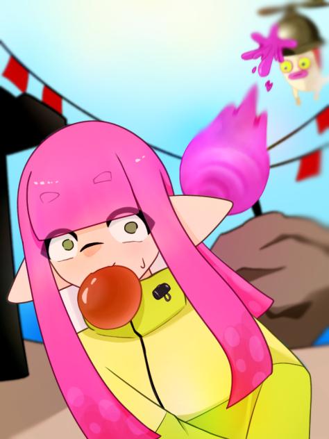 休憩中に不意打ちされた4号