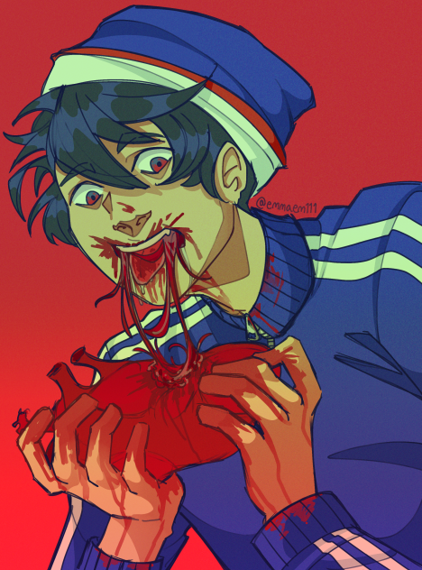 Quackity eating Schlatt’s heart
