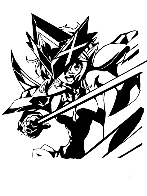 切り絵　シンフォギア　暁切歌
