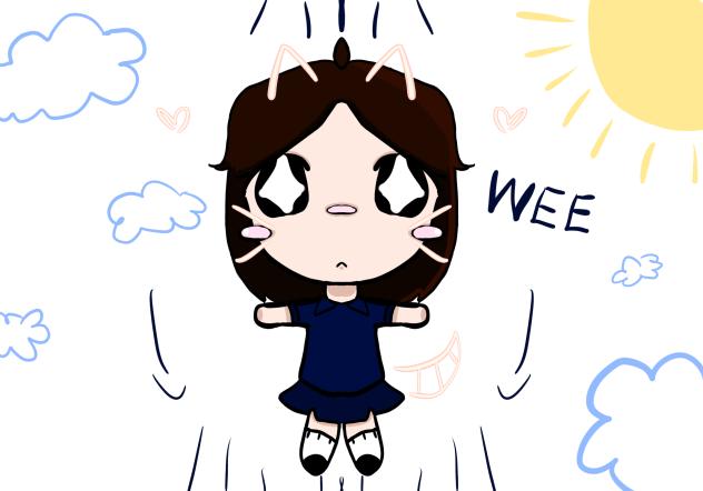 I’m falling from the sky um - ibisPaint