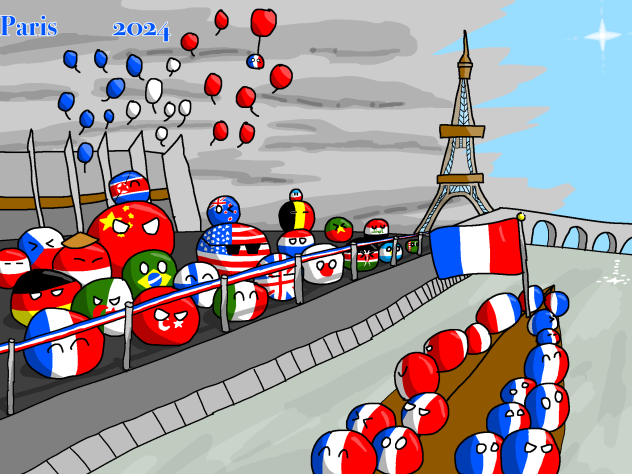 2024年　フランス・パリ夏期オリンピック　記念アート！