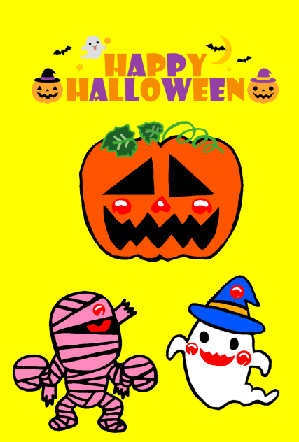 ハロウィンポストカード4