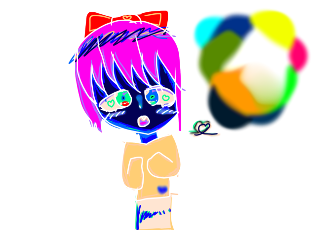 色反転した色をスポイトして描いてみた！
