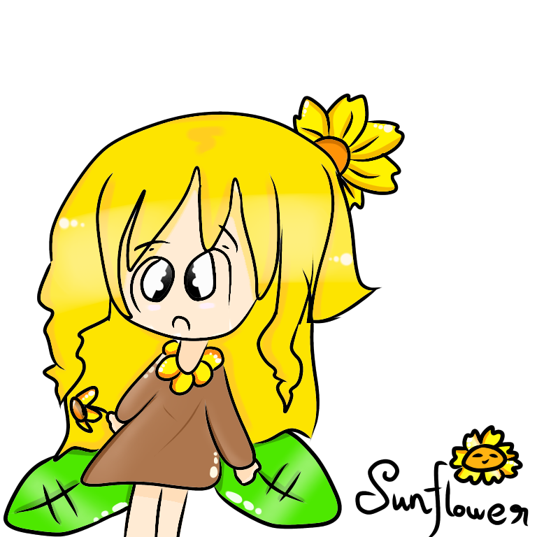 SunflowerHuman•IBIS Paint•SpeedPaint• ibisPaint