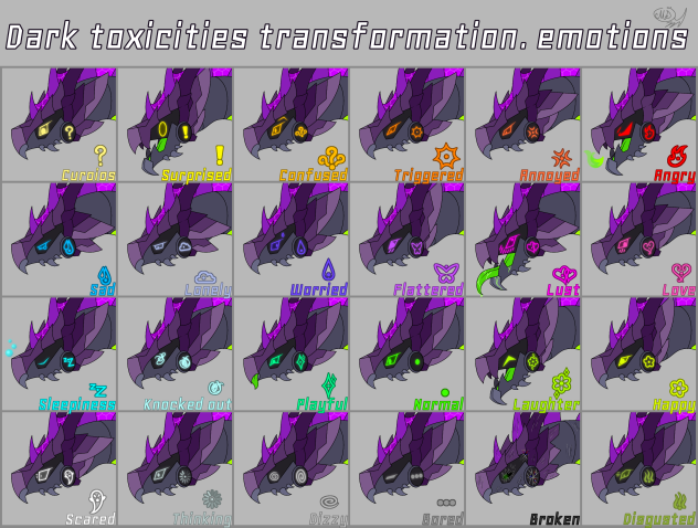 Dark toxicities transformation. emotions