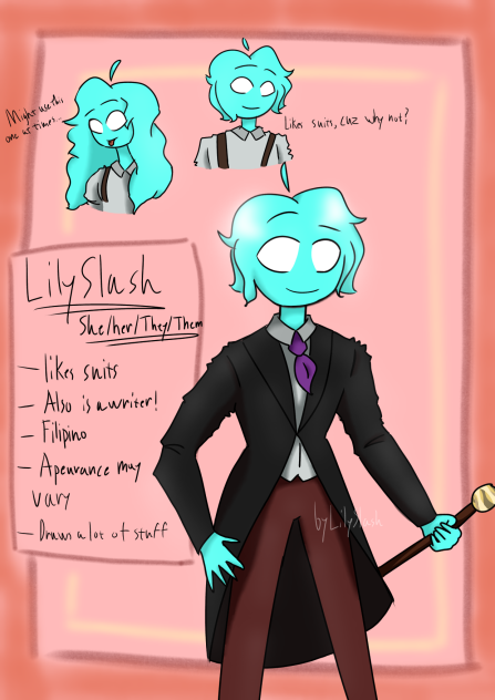 My Artist character’s sheet