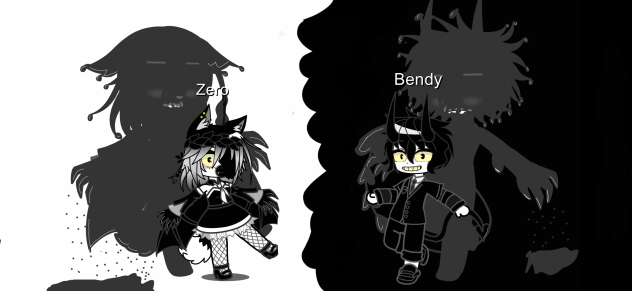 Zero (my bendy oc) and bendy