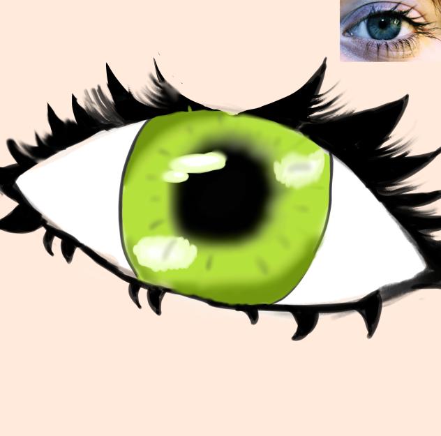 Green eye (unfinished)