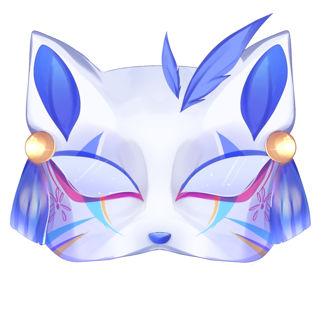 Kitsune mask ibisPaint