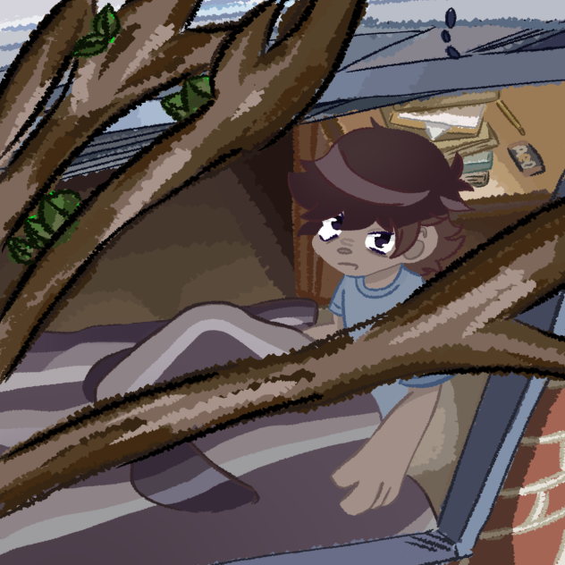 Silly young Neil drawing