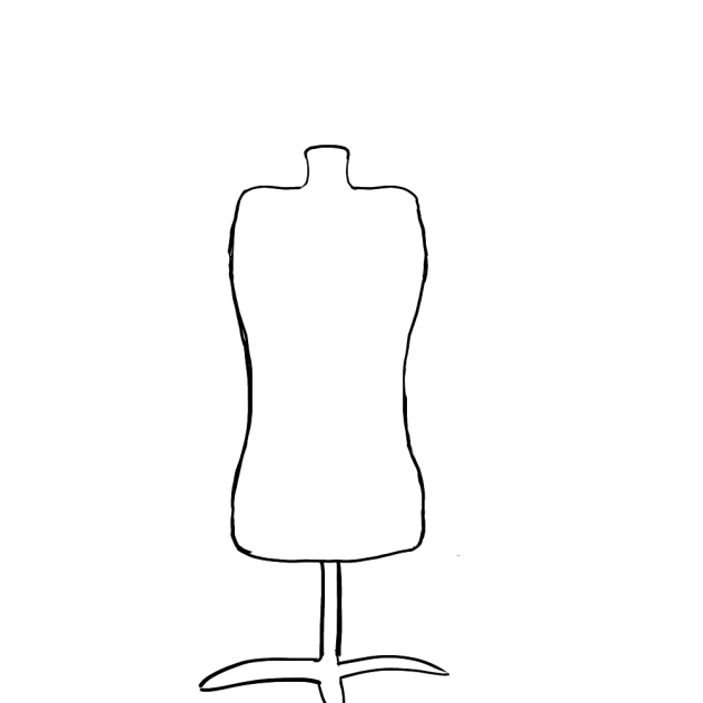 A dress mannequin