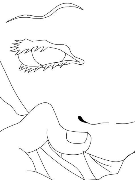 猗窩座「鬼滅の刃」塗り絵