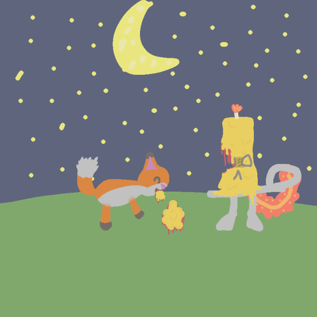 Why is a fox eating Candeil