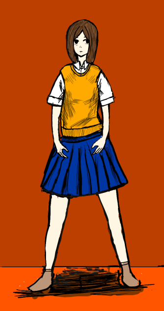 背景オレンジ