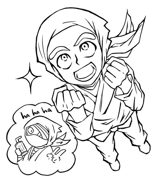 諸泉尊奈門_線画