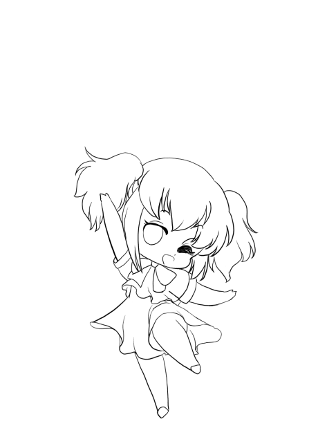 踊っちゃえ! 線画