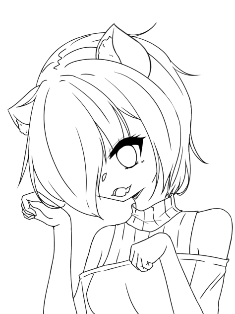 線画🐱