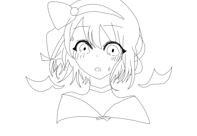 レミリア　線画