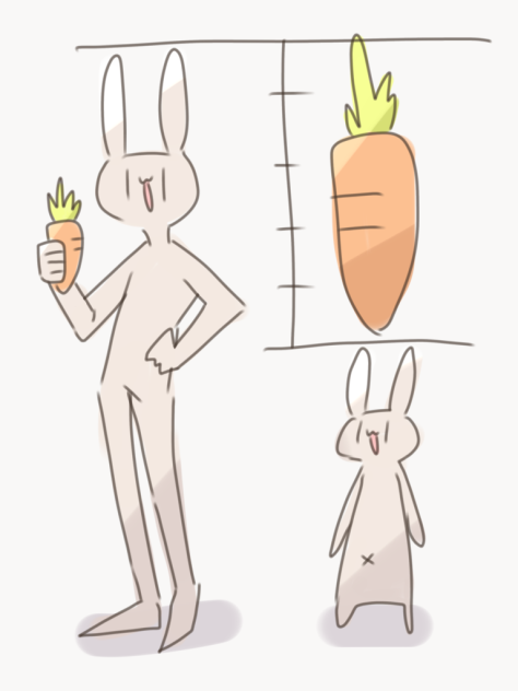 にんじん1本分の身長差🥕