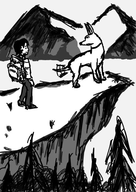 Fanart of Elf Dog and Owl Boy