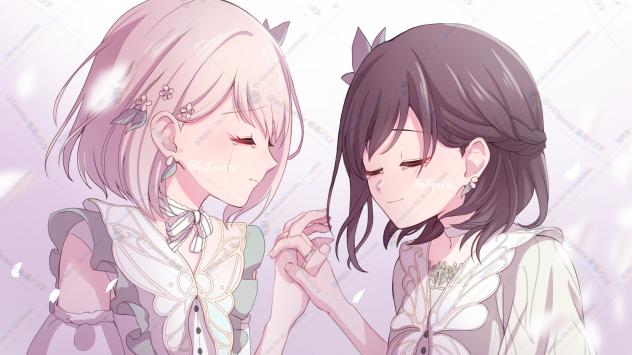 余花にみとれて