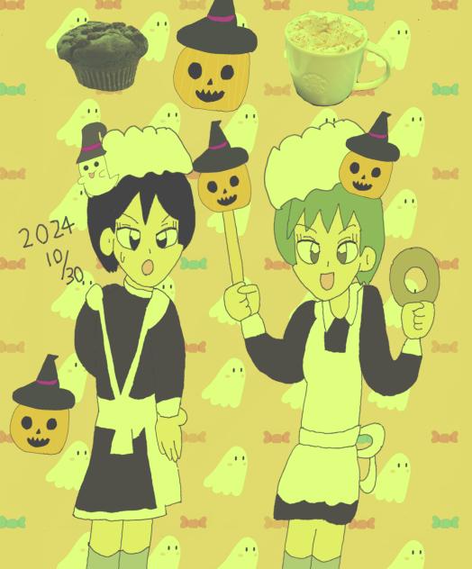 🎃コスプレはメイド服？