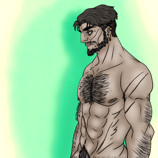 Old Pirate Half Body