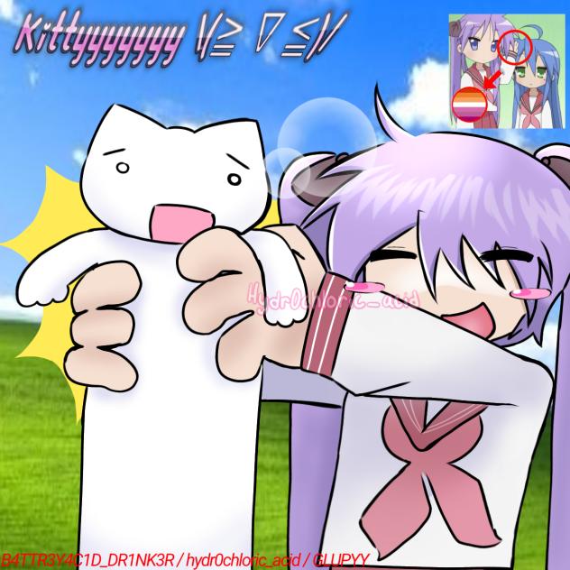 kagami and very long kittyyyyy