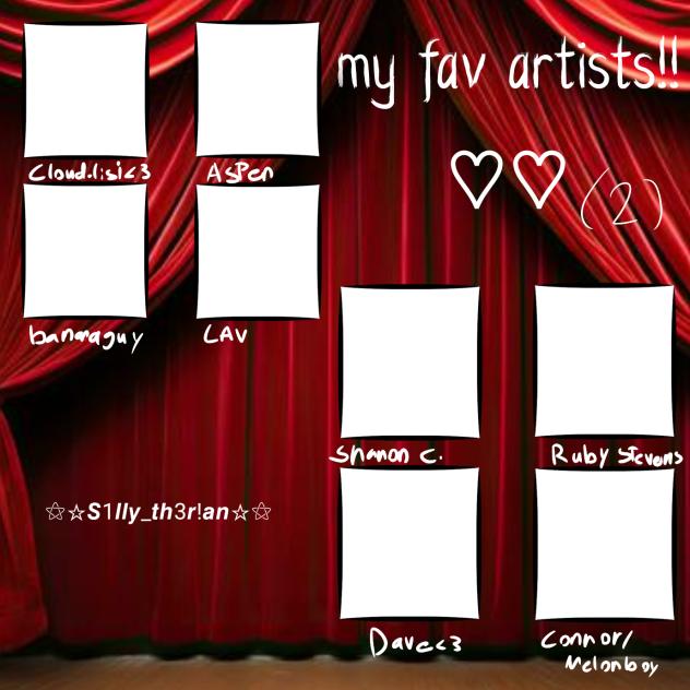 my fav artists 2 ♡♡