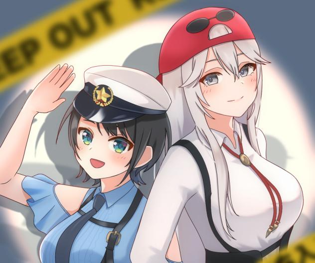 スバル署長＆ぼたん副署長お疲れ様でした🚓🚨