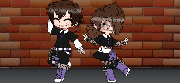 (FNAF) E-boy dave & goth oc