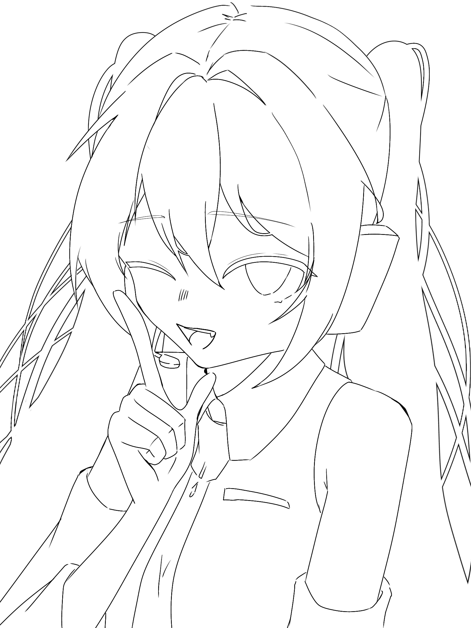 あなたのために 線画 線画 - ibisPaint
