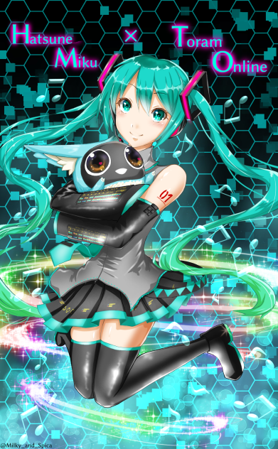 トーラムオンライン×初音ミク コラボ記念イラスト