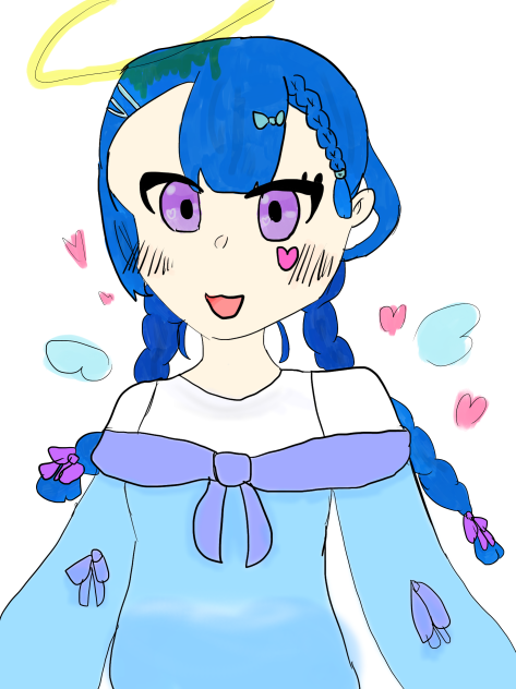 描けました🎀🪽