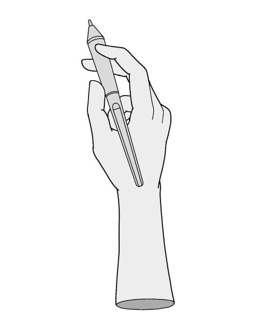Hand with digital pen 1