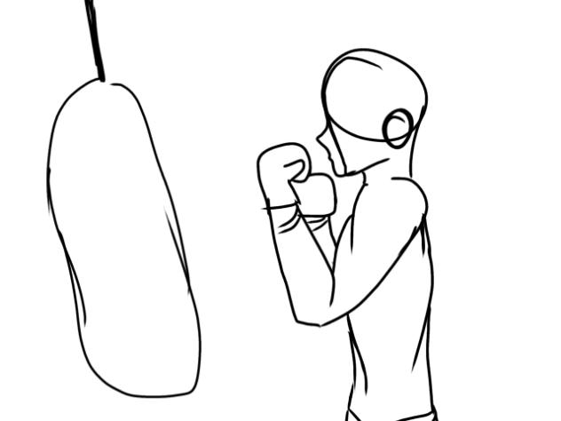 Boxing animation - ibisPaint