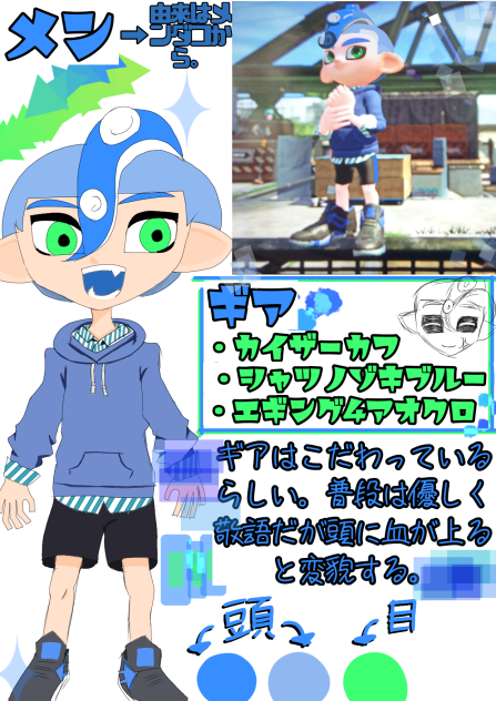 私とシャケ　メンのプロフィール！